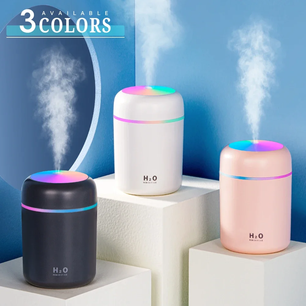 Portable USB Ultrasonic Colorful Cup Aroma Diffuser - Cool Mist Maker & Air Purifier with Light - Car & Home Oil essential Smell