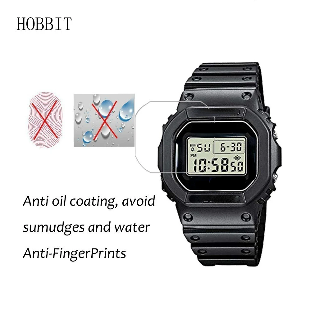 3PACK Nano Explosion-proof Screen Protector For Casio DW5600 DW5610 Sport Watch HD Clear Anti-Scratch LCD Film DW5600 DW5610