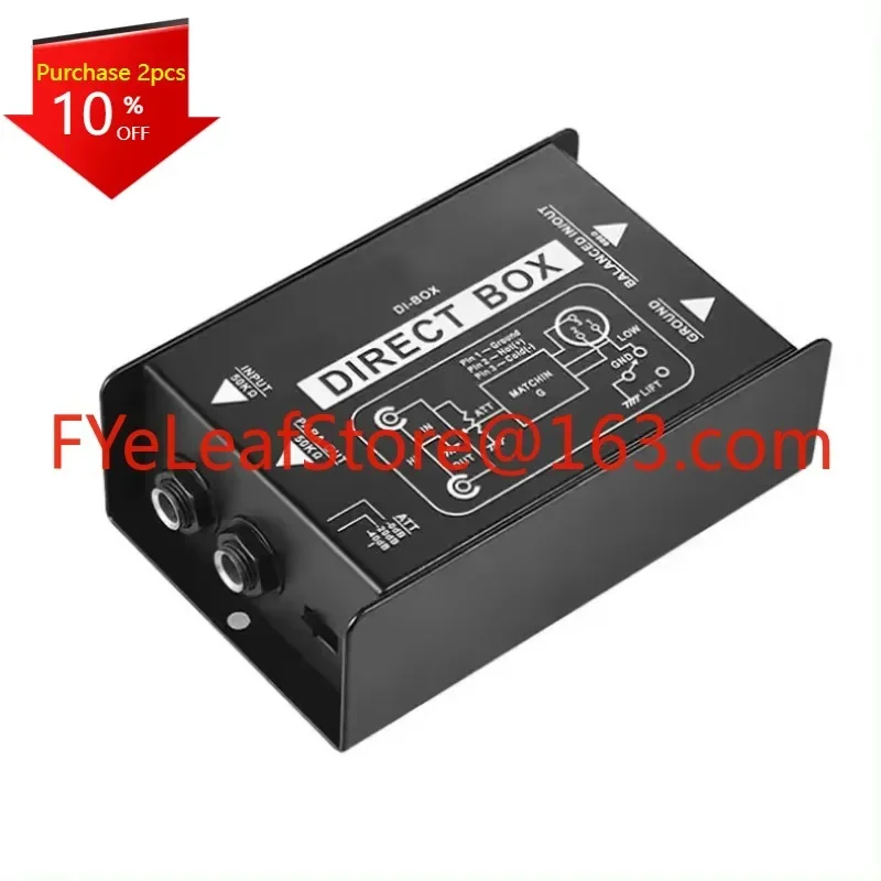 Audio Converter Single Channel DI Box Passive DIRECT BOX  Direct Injection Audio Box one channel