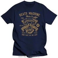 Designs Best Selling Men Death Motorcycle T Shirt Shovel Head Engine Funny Biker S Classic Tee T-shirt Cotton Fitness Tshirt