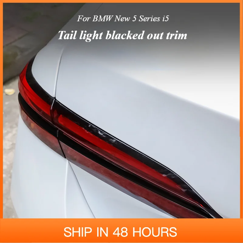 

Новинка для BMW G60 серии 530i VIII G61 G68 23-24, декоративная полоса для задних фонарей, черная наклейка на решетку, модифицированный внешний вид, аксессуары