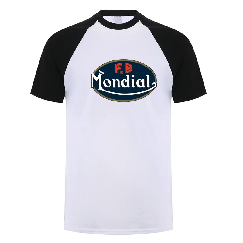 تي شيرت FB Mondial صيفي للرجال من القطن قصير الأكمام تي شيرت FB Mondial Biker تي شيرت رجالي مختلف