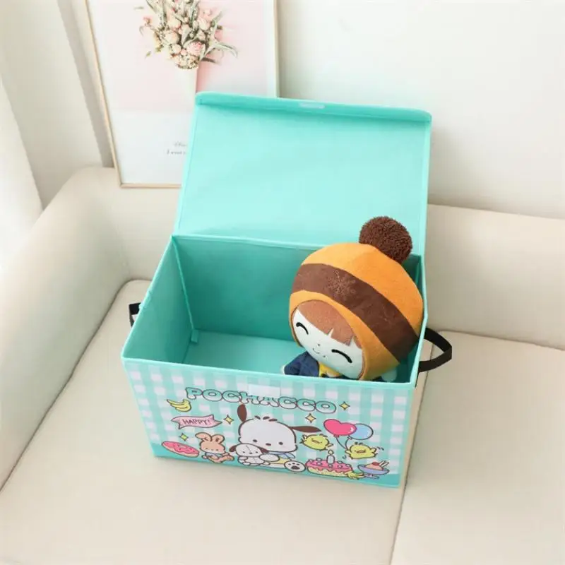 

Kuromi Cartoon Storage Box Sanrio Popular Hot Sell Kawaii Cute Dustproof Debris Box Bedroom Dormitory Portable Small Anime Box