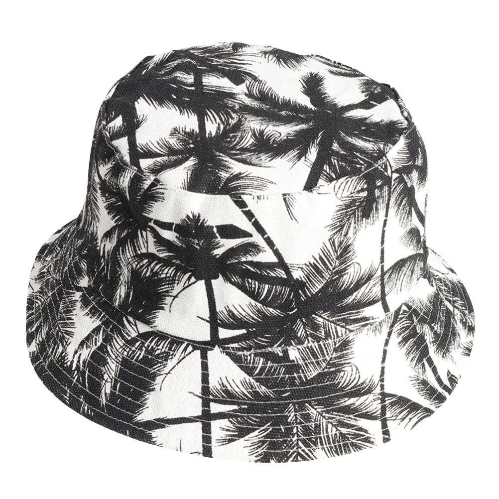

Coconut Bucket Hat Fisherman Lovely Sun Unisex Leisure Wide Brim Summer Adults Outdoor UV Protection Fashion Double Sided Canvas