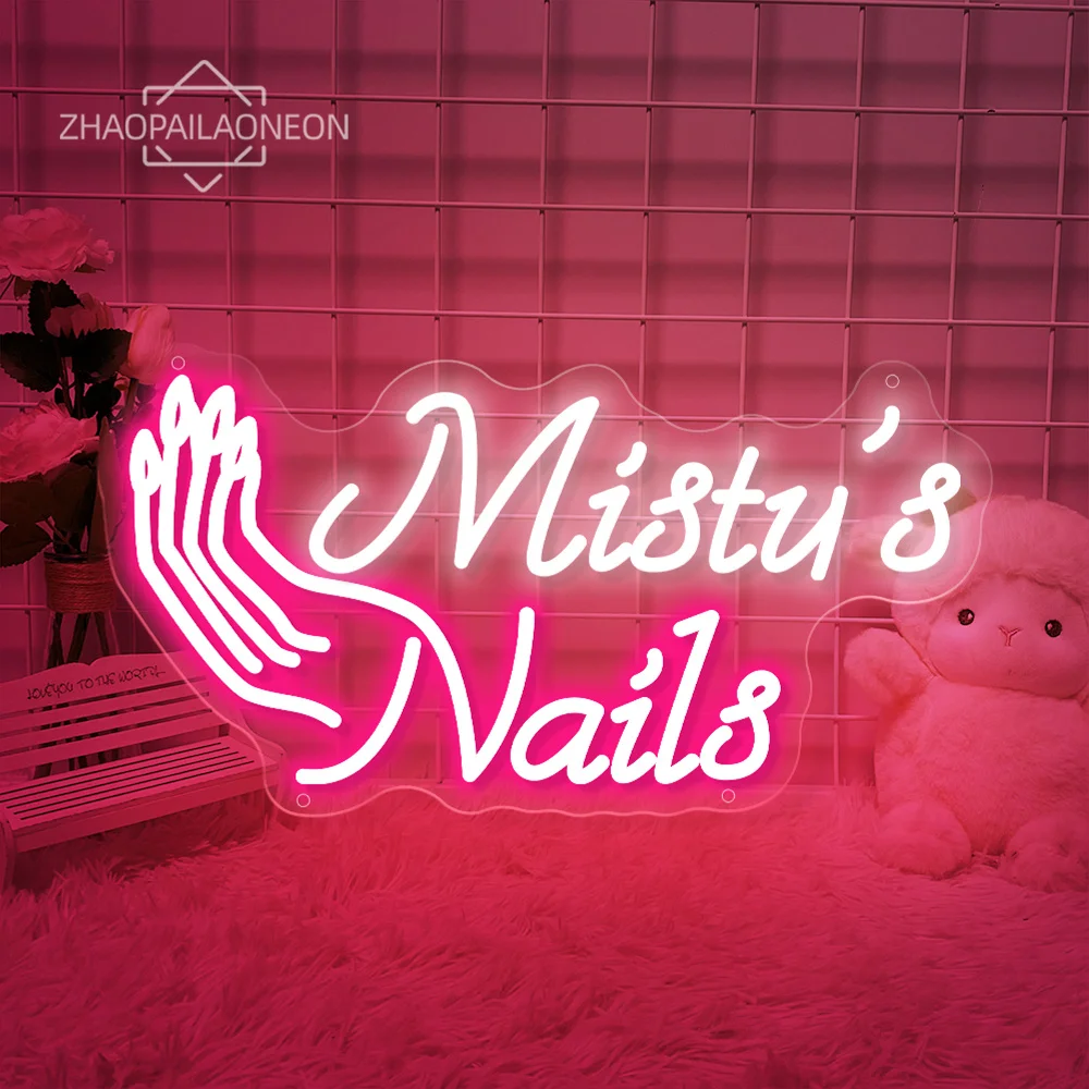 

Custom Led Neon Sign Nails Room Neon Sign Beauty Room Decoration Neon Sign Lashes Hair Brows Room Neon Light Wall LED Lamps USB