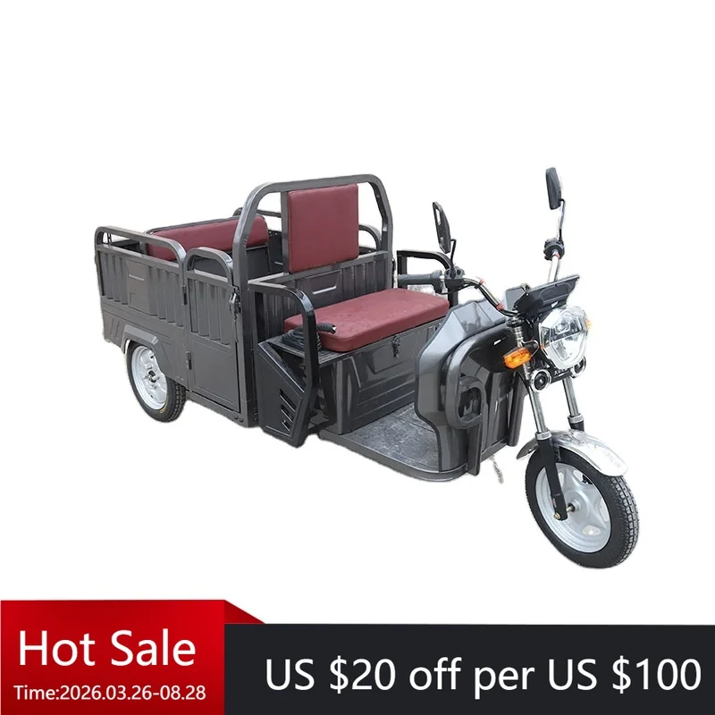 Yc Adult tricycle folding freight electric tricycle open passenger tricycle 3-wheel electric scooter