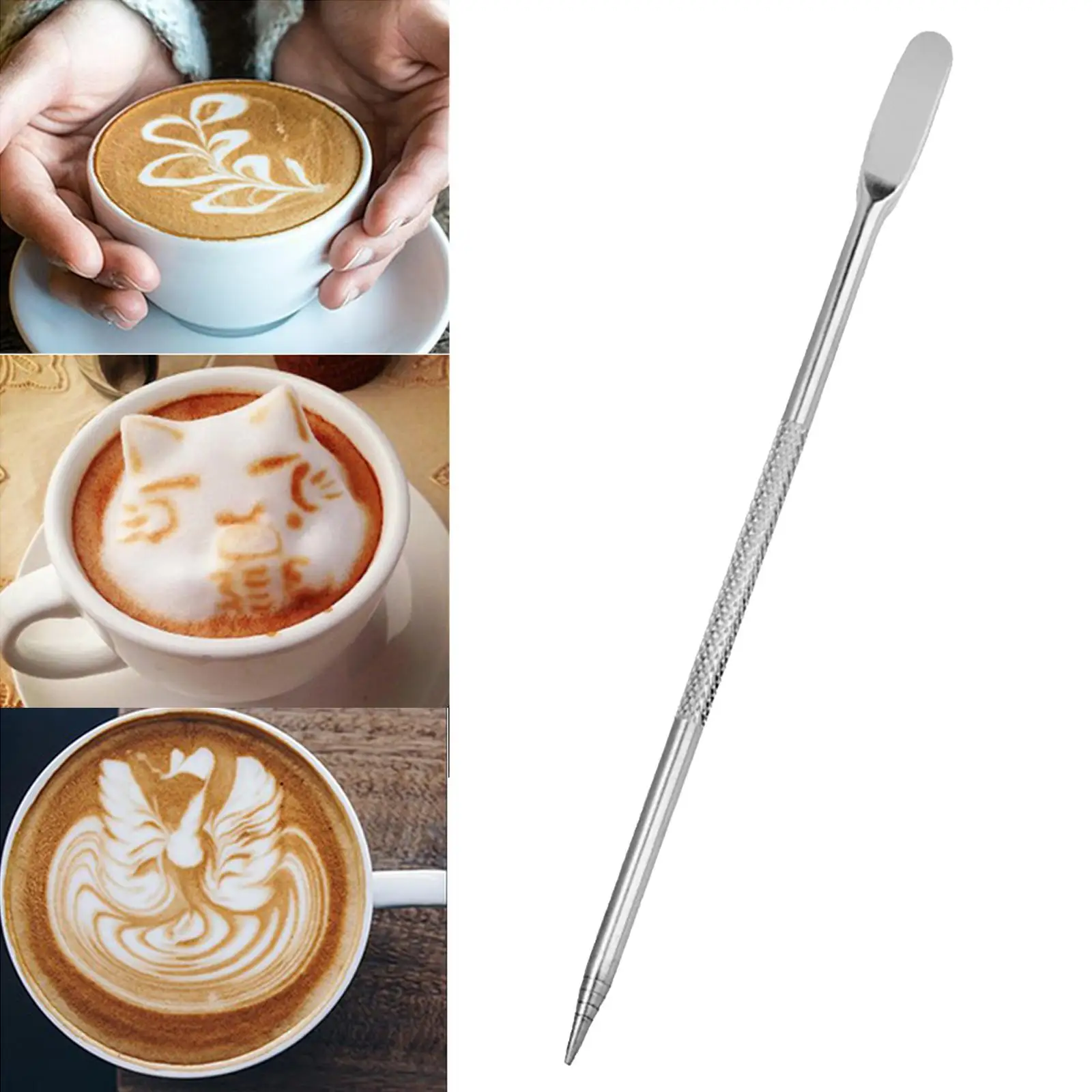 Coffee Decorating Art Pen, Barista Tool Coffee Fancy Stitch, Coffee Art Pen for Espresso Decorating