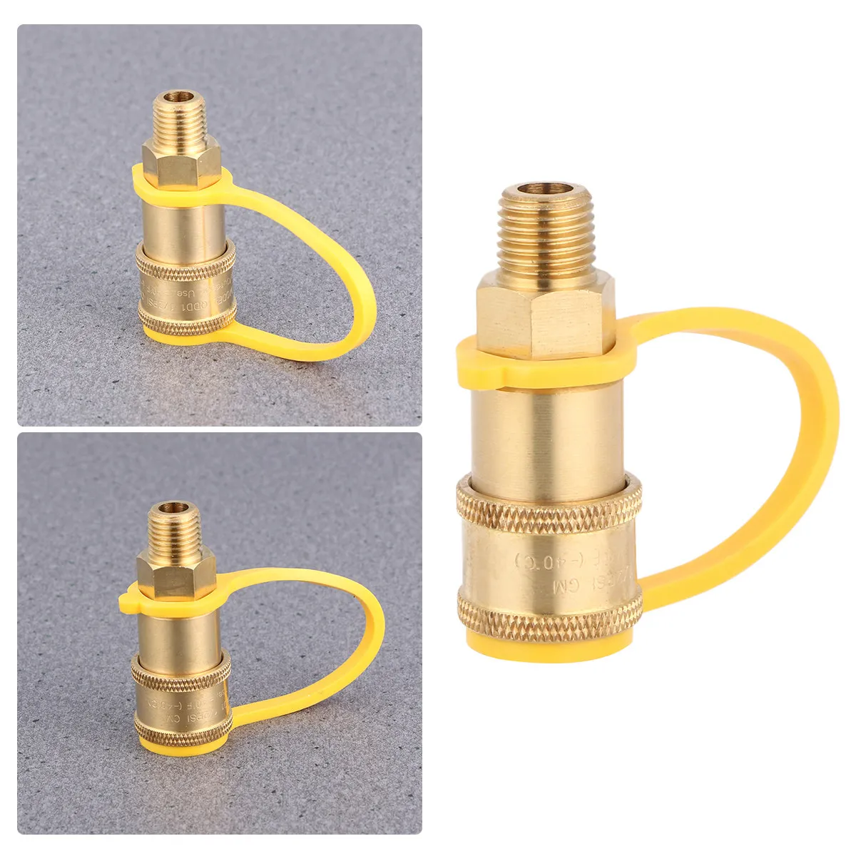 1/4 Inch Brass Propane Quick Connect Regulator with Ball Valve for BBQ Grill, Camping Stove & Outdoor Cooking
