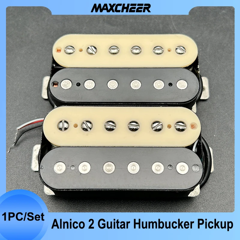 

Звукосниматель электрогитары Alnico 2, модель 7-8K/N-50 8-9K, звукосниматель Humbucker Alnico II, запчасти для гитары Zebra с двойной катушкой