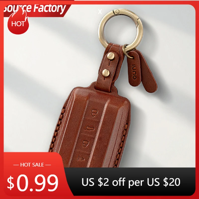 

Car Stickers Genuine Leather Protector for Great Wall TANK 300 500 Tank700 Key Case Cover Fob