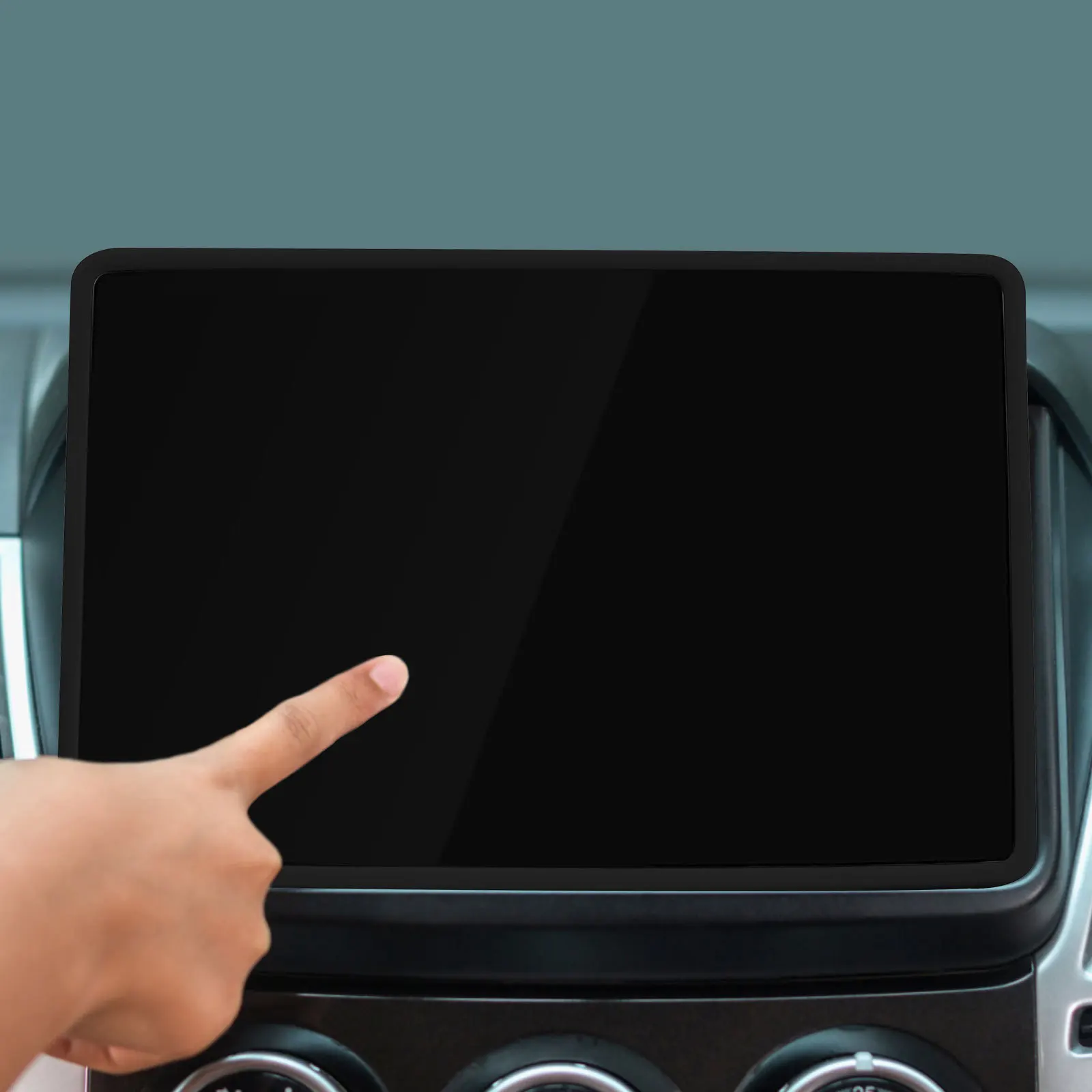 

Car Center Screen Protector Frame Trim Compatible With Y3 Durable Screen Frame Sealing Strip For Car Interior Accessory Gps