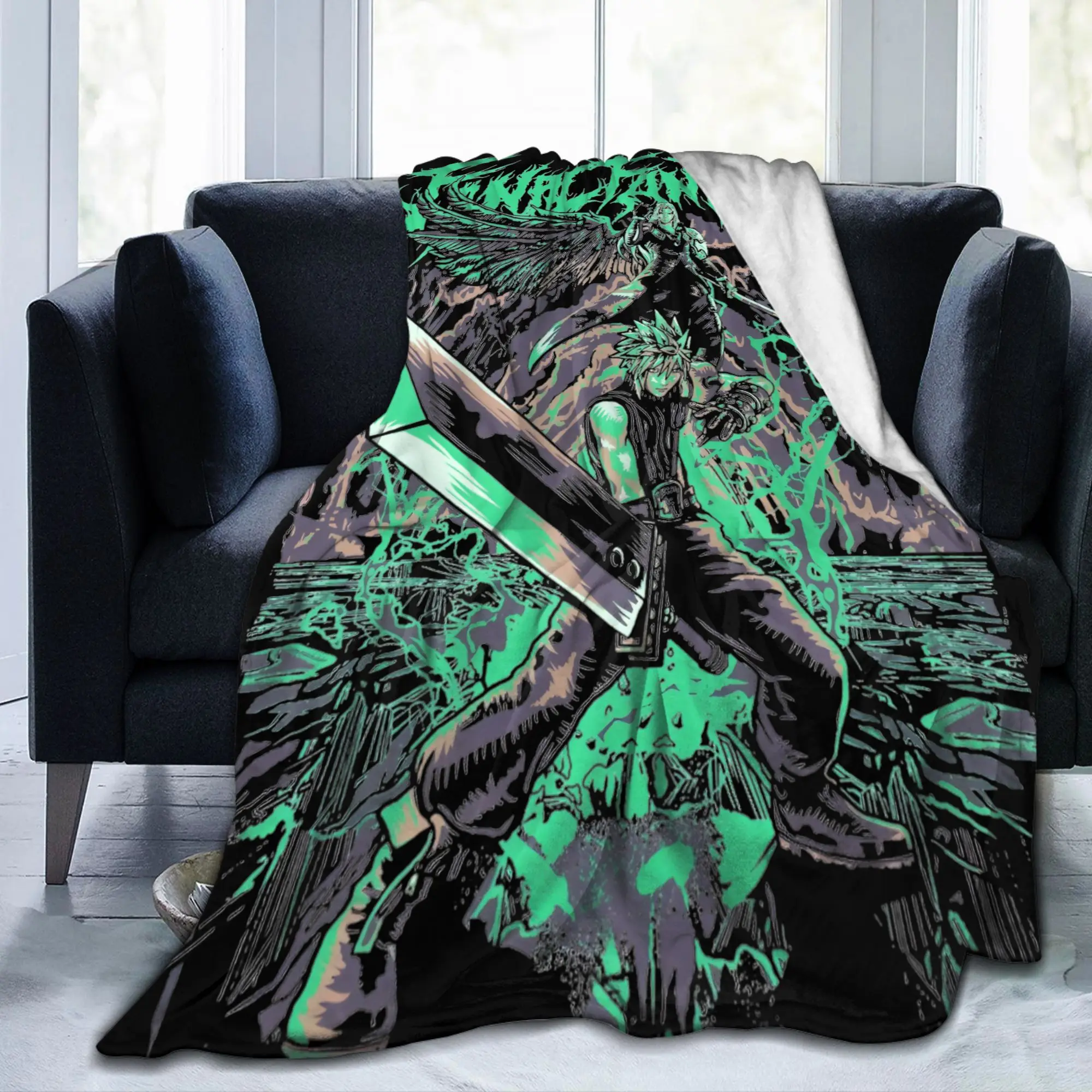 Finals Fantasys Fleece Throw Blanket  Blankets for Sofa Car Lightweight Thin Quilt,