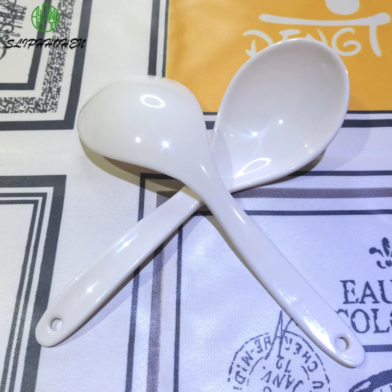 Rice Spoons A5 Melamine Dinnerware Household Small Spoon Restaurant Hotel Victualing House Canteen Big Spoon Melamine Tableware