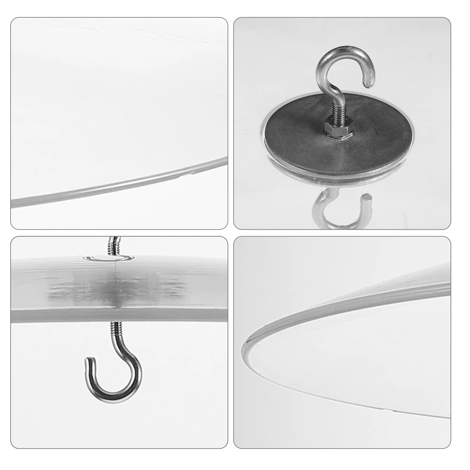 

Bird Feeder Cover Anti-Squirrel Dome Durable Outdoor Rain Snow Proof Hanging Design Transparent Feeder Accessory For