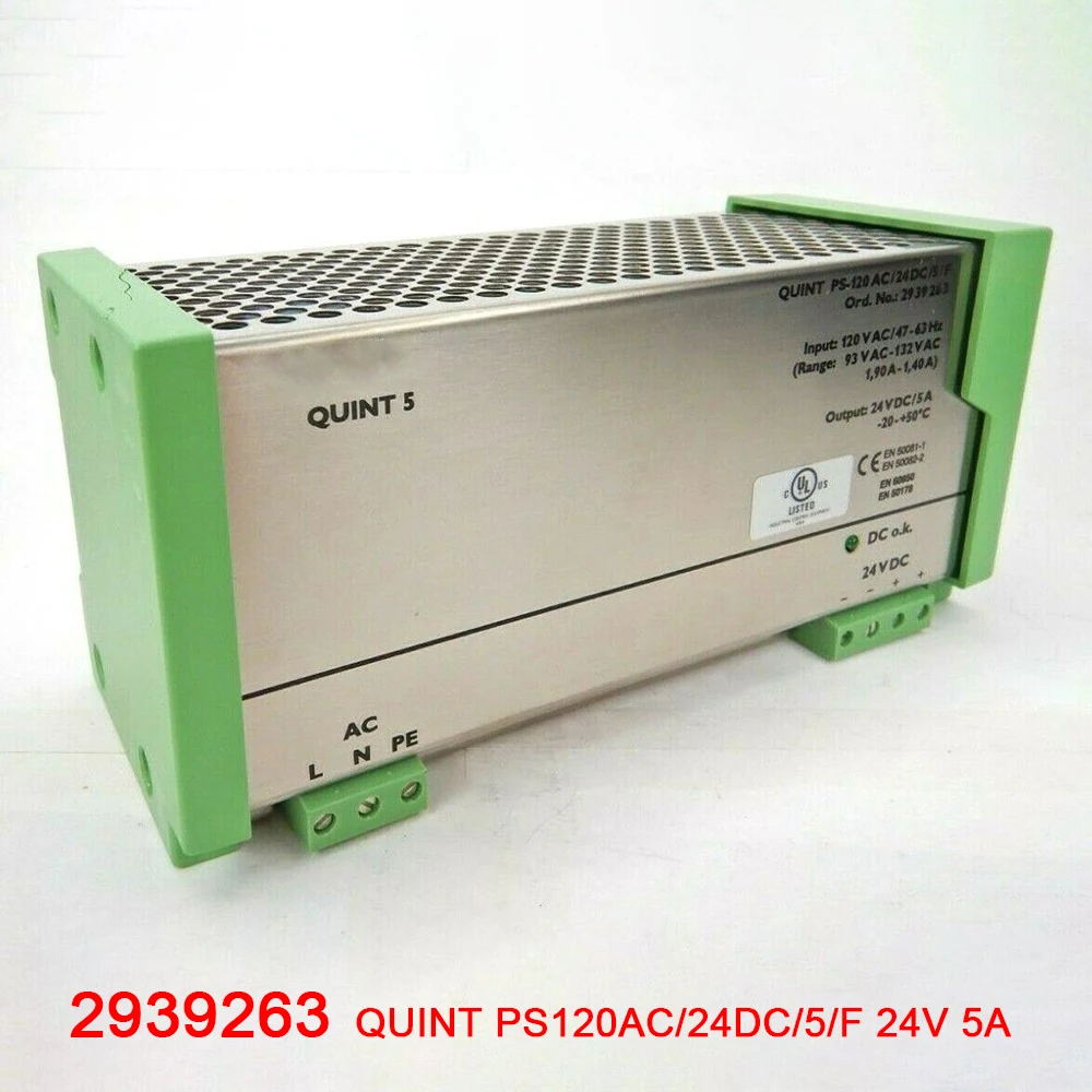 

2939263 QUINT PS120AC/24DC/5/F 24V 5A For PHOENIX Power Supply High Quality Fast Ship