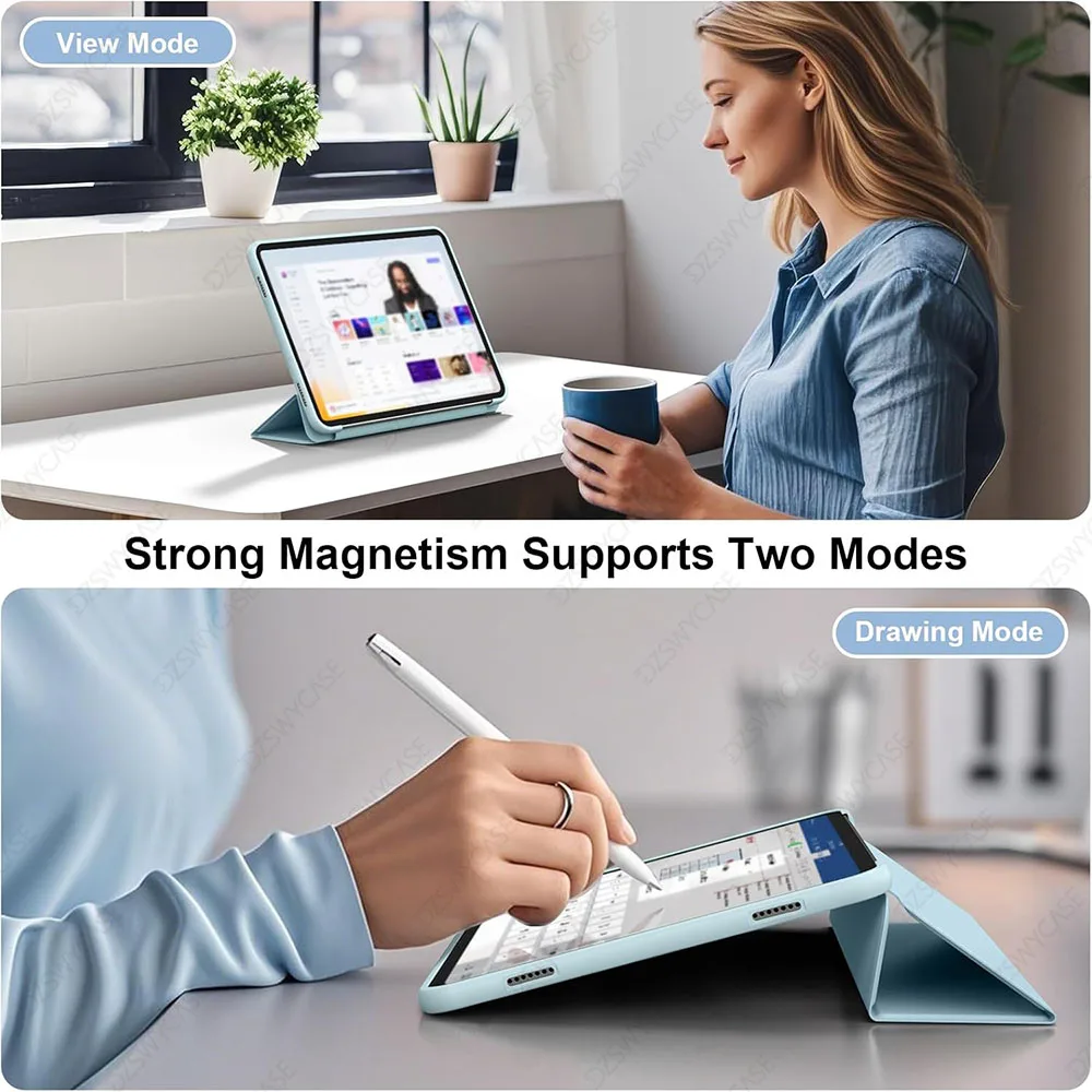 Case For Samsung Galaxy A9 Plus / A11 Plus 11 Inch Tablet Case, Trifold Stand Cover With Stand Auto Sleep / Wake image 6