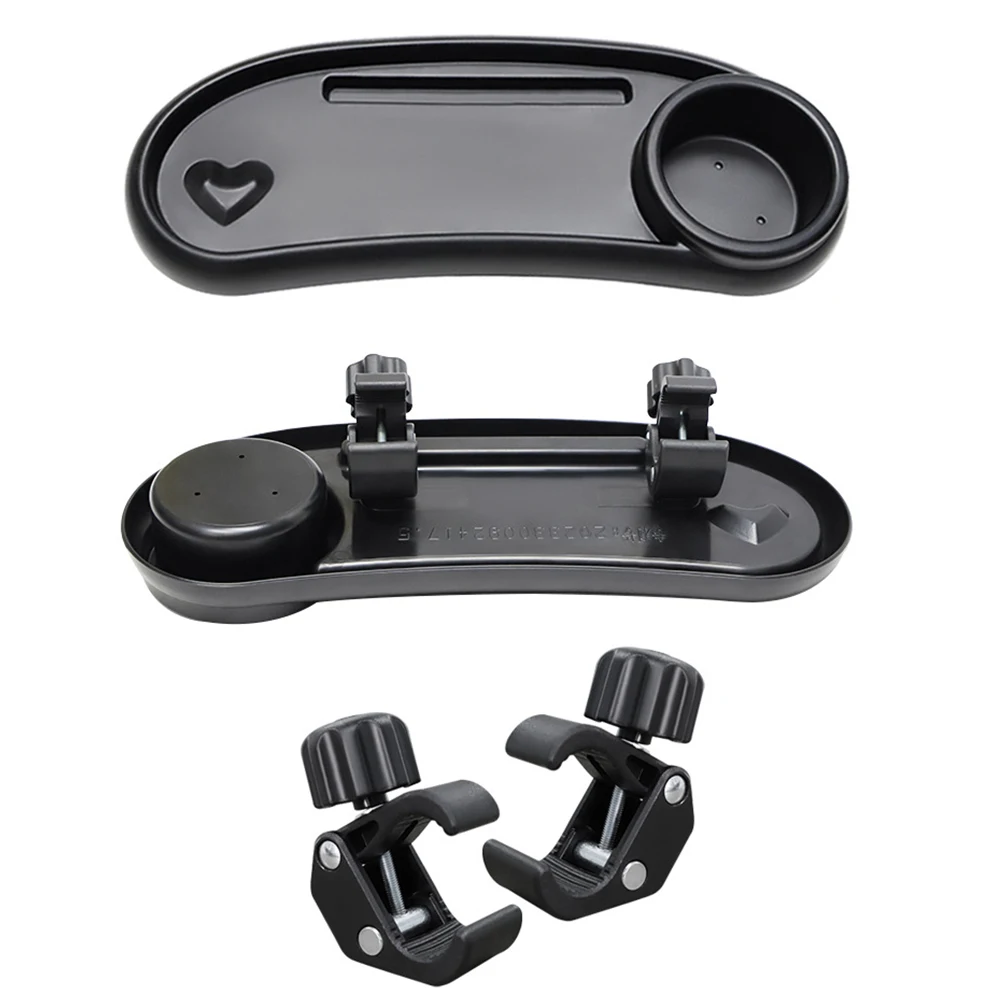 3 In 1 Stroller Cup Holder Removable Infant Stroller Dinner Table Tray Stroller Snack Catcher and Drink Holder - view 3