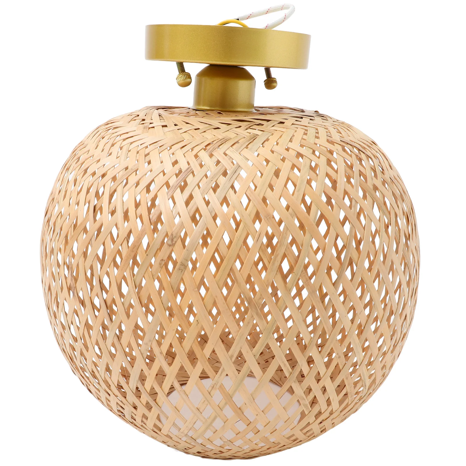 

Bamboo Pendant Light Vintage Woven Design Durable Ceiling Lamp for Bedroom Dining Room Hotel Restaurant Pendant Light