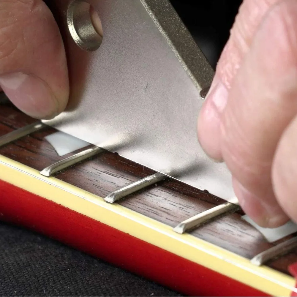 Premium Stainless Steel Fret Leveler Silver Fret Leveling Tool Pickup Leveling Tool For Guitar Enthusiasts