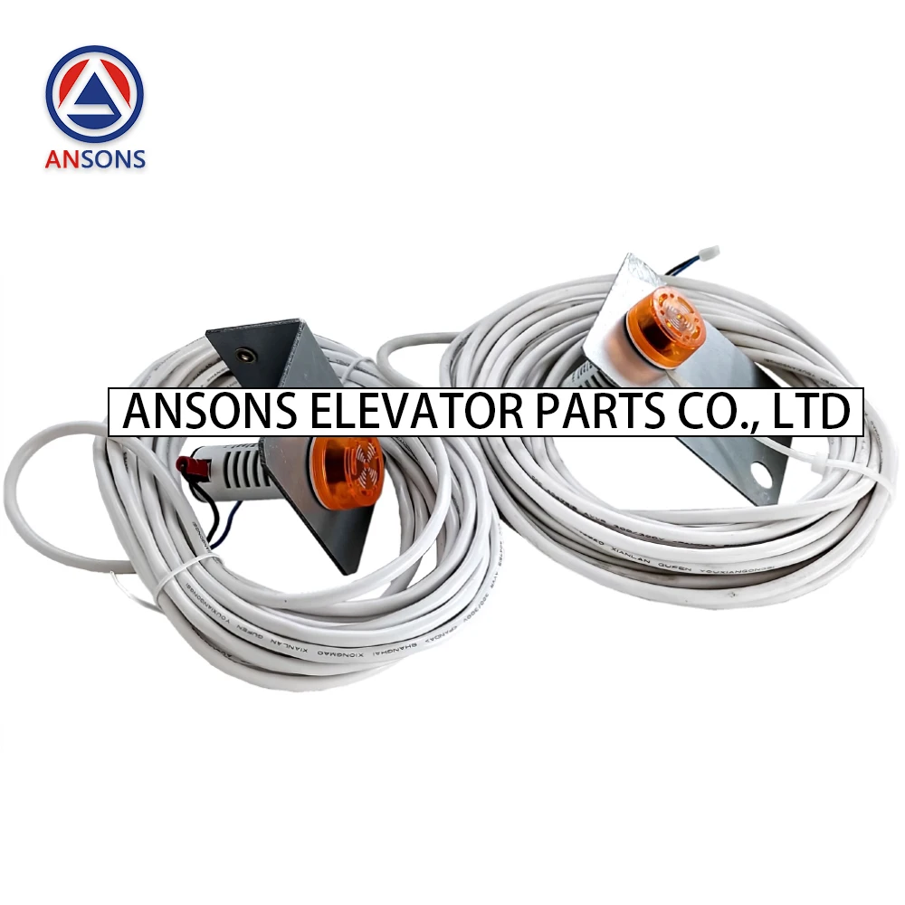 Ansons Elevador Peças Sobressalentes, Componente Campainha Inferior do Carro, Alarme de Som e Luz, P231023C142G12, 02 Mats * B * shi