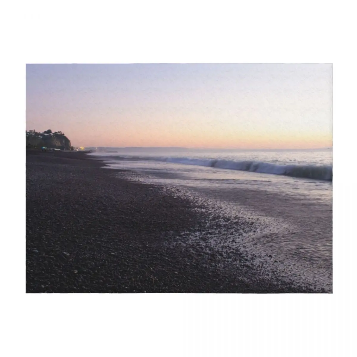 

Early Morning On The Stone Beach In Napier Throw Blanket Tourist Camping Warm christmas gifts Blankets