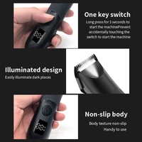 Electric Balls Trimmer Intimate Shaver for Men Waterproof Wet/Dry Eggs and Body Groomer Testicle Shaver with LED Dropshipping