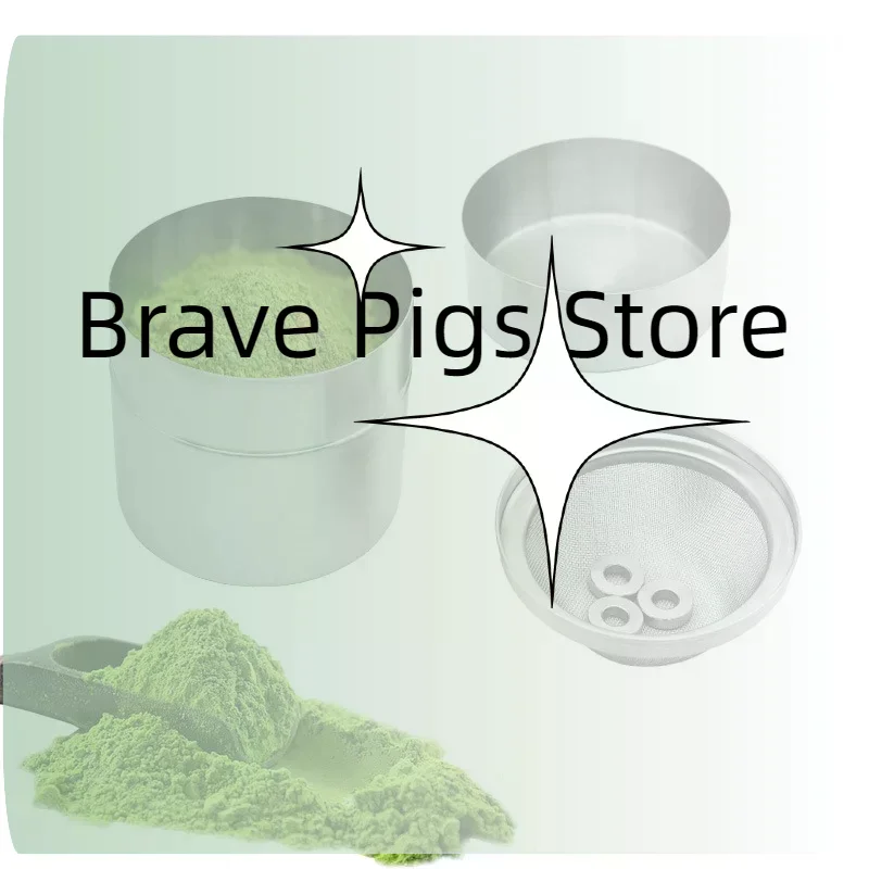 Portable Mini Matcha Powder Can Thick Tinplate Tea Sealed Jar Spice Storage Box Container Box Kitchen Gadgets Household