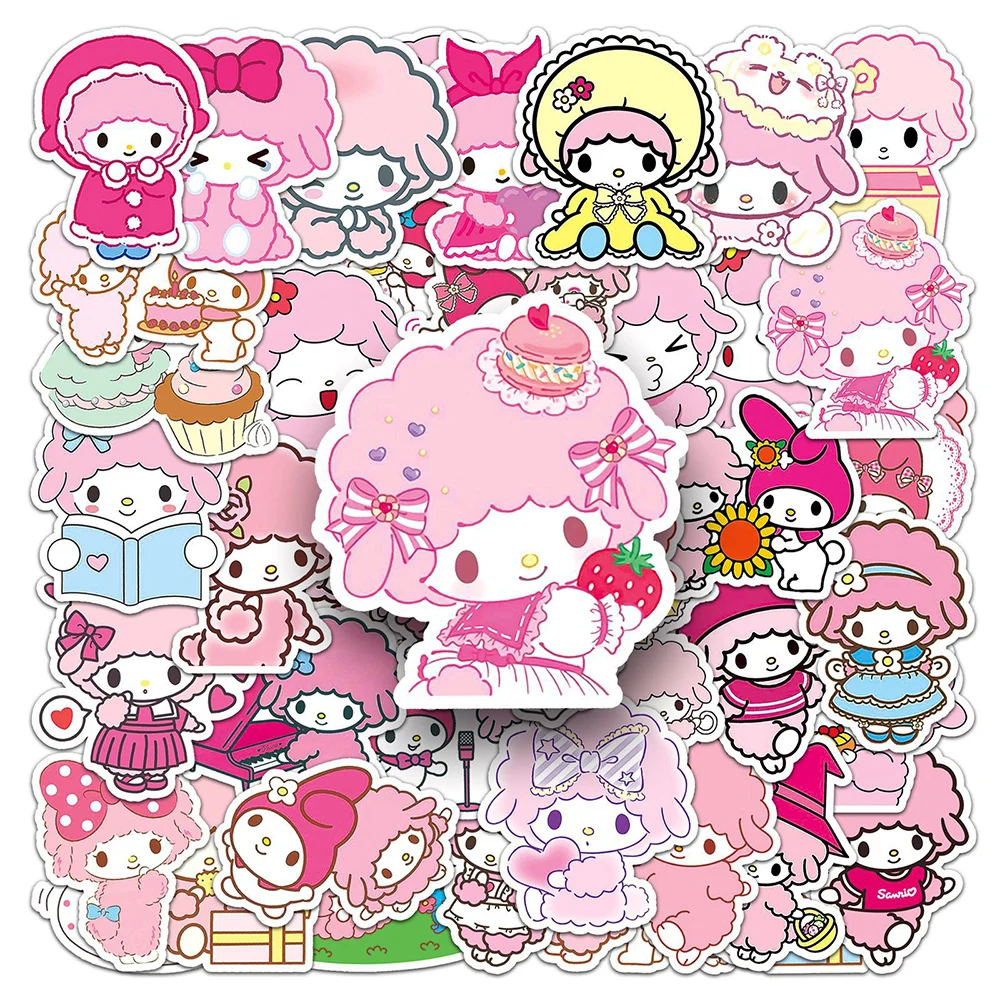 10/30/50pcs Cute Sanrio Mysweetpiano Aesthetic Stickers Decals Laptop Notebook Phone Suitcase Diary Stationery Sticker Kids Toys