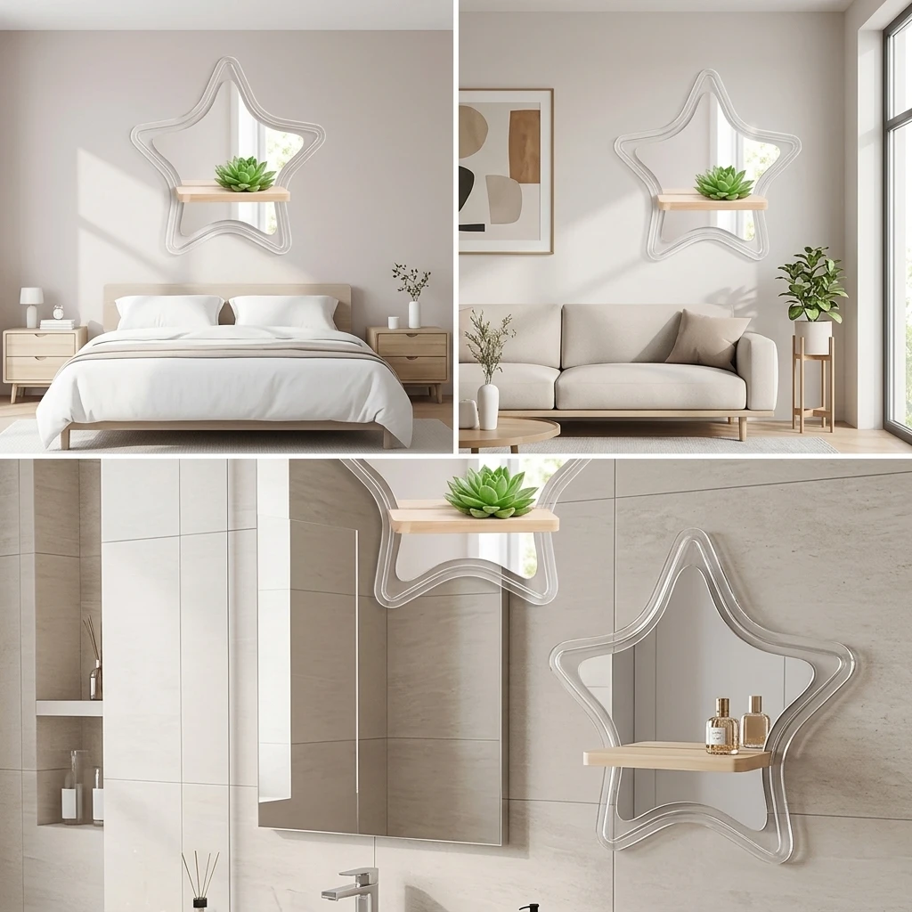 Macetero Colgante de Pared con - Home Decor Mirror reseña y precio