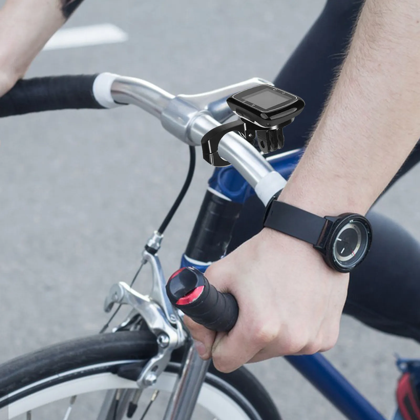 

1Set Bike Computer Mount Front Bracket Cycling Computer Holder Bike Handlebar Mount Adapter for Action Camera Front Bracket