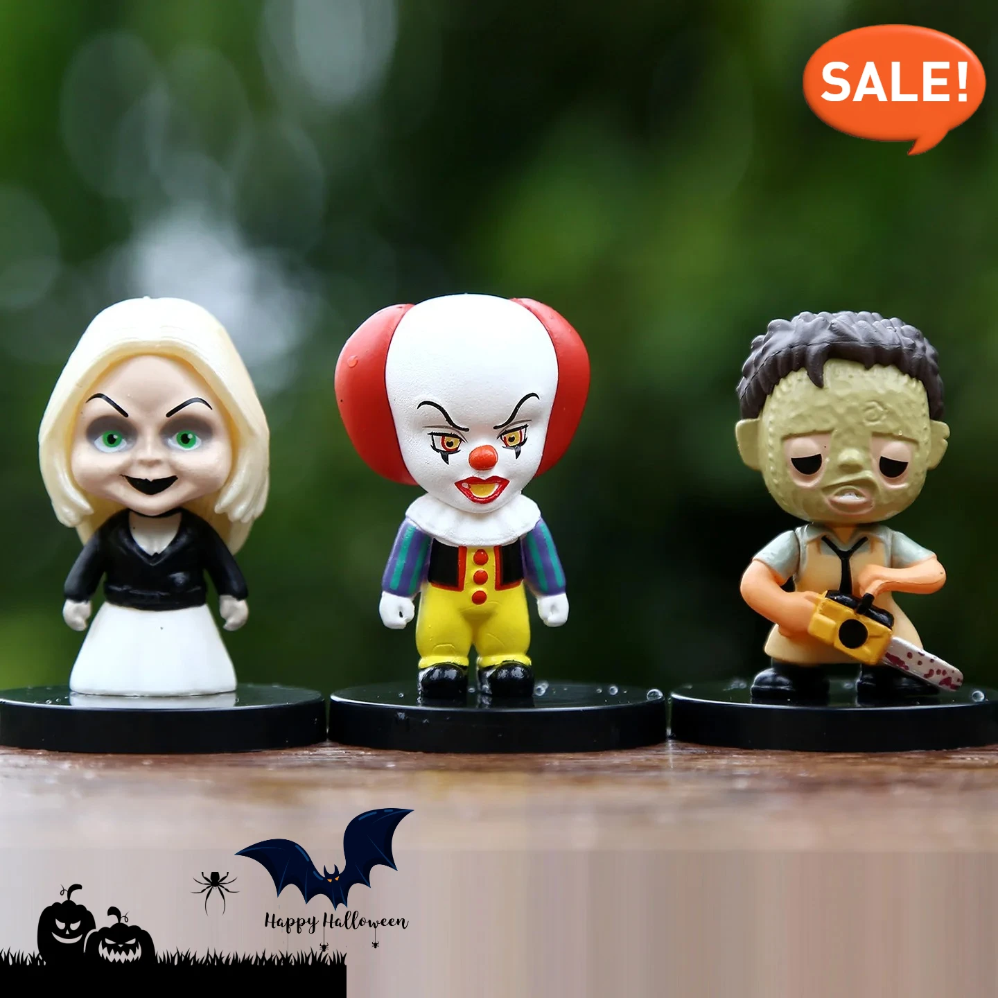 10 pièces Film d'horreur Clown Figurine jouets PVC modèle Halloween cadeau vinyle Figurine poupée cadeau