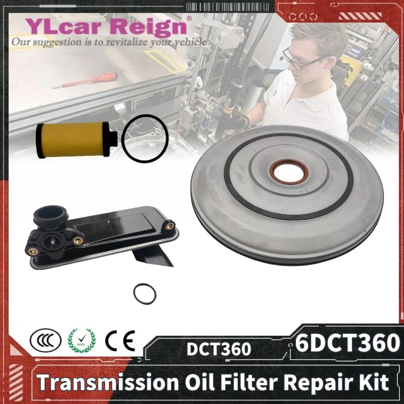 

6DCT360 DCT360 Automatic Transmission Oil Filter Repair Kit Front Cover For Roewe MG6 MG Zotye T600 T700 SR9 Auto Part 10010243