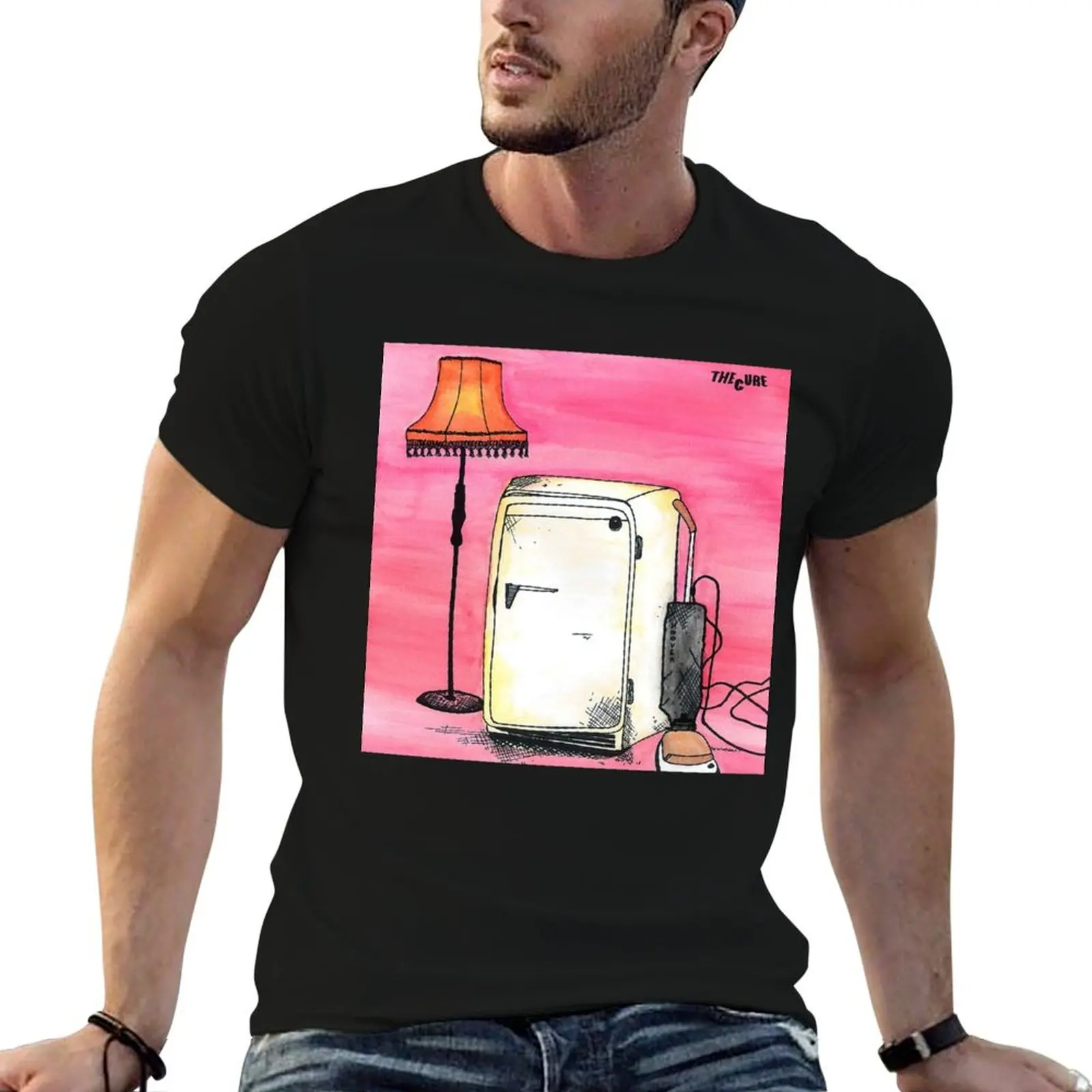 Three Imaginary Boys illustrated Art Board Print T-Shirt Plus Size Loose Fit T-Shirt