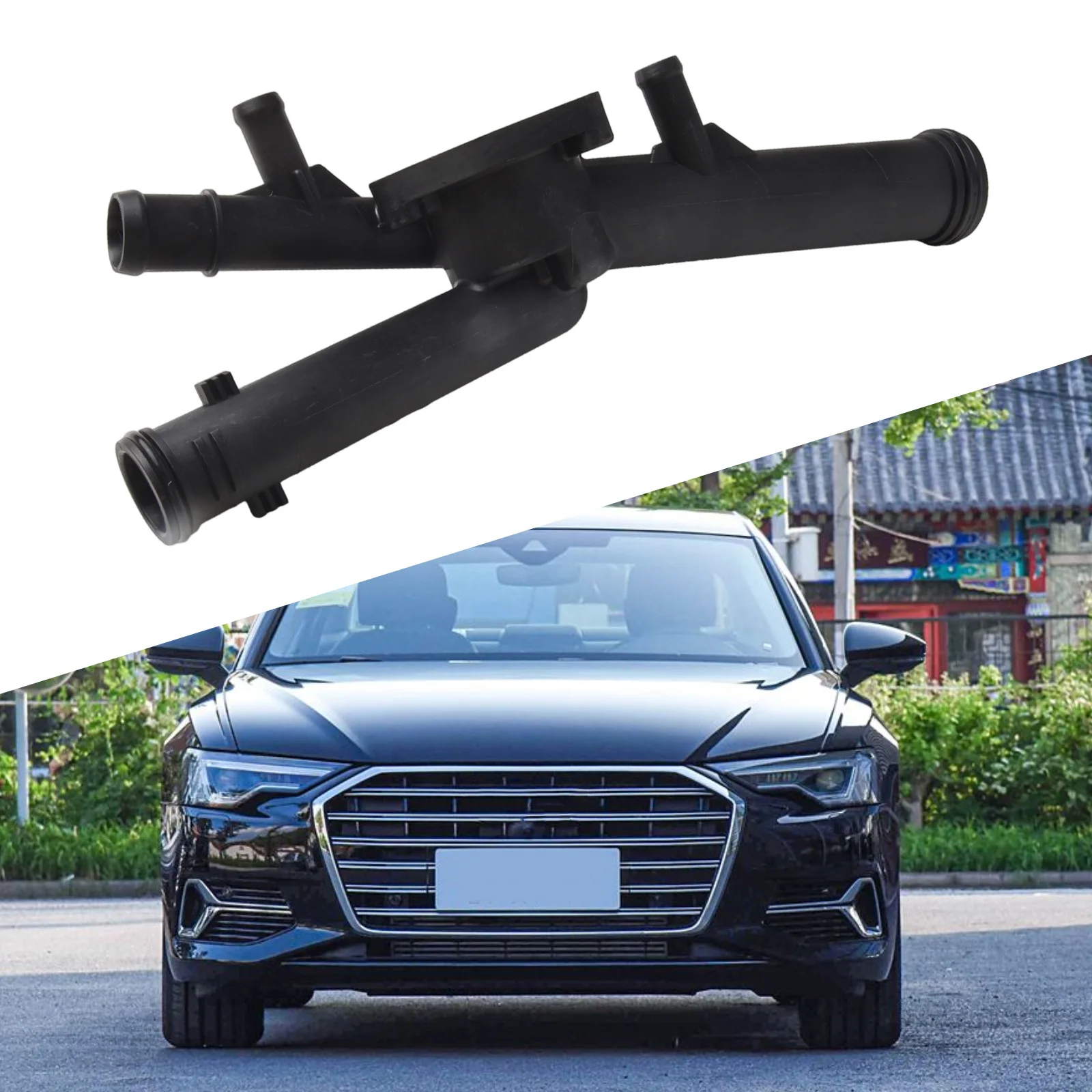 

Car Engine Replacement Coolant Thermostat Housing Car Engine Coolant Housing Easy Installation Plastic Material