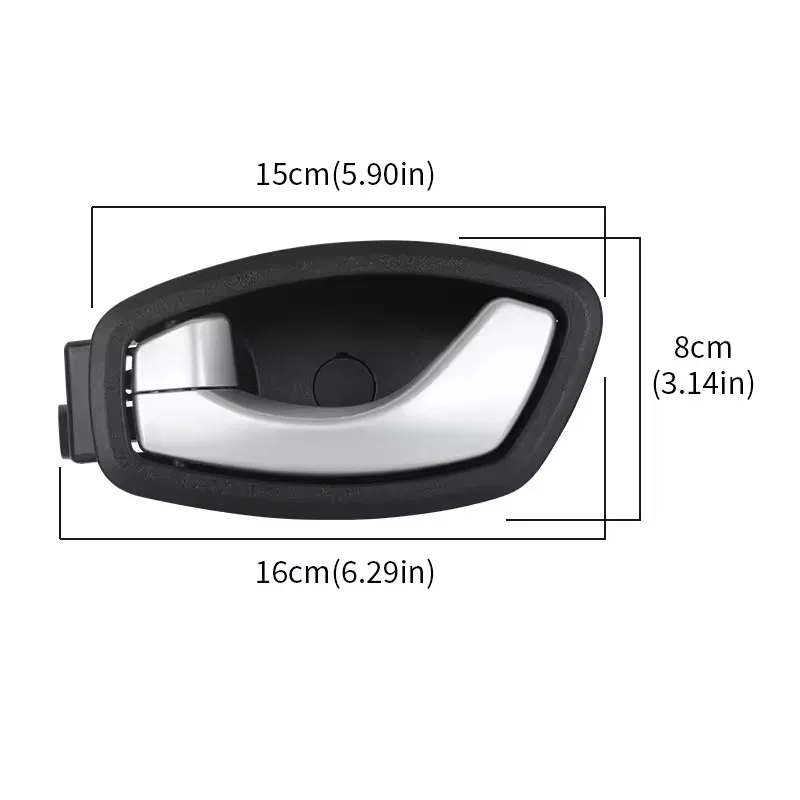 806715396R 806713870R Front Rear Interior Door Handle For Renault Fluence 2011 2012 2013 Inner Open Handle Replacement Parts