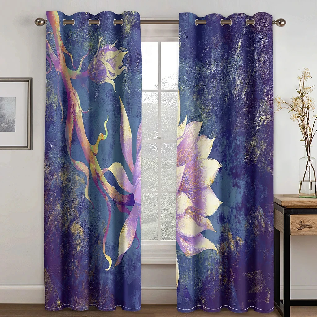 

Chinese Flower Phoenix Bird Blackout Window Curtains for Bedroom Living Room Bathroom Kicthen Door Hall High Shading New Pattern