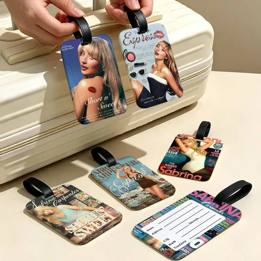 Singer S-Sabrina Durable PVC Anti lost Baggage Tag With Info Card Lightweight Luggage Identification Label