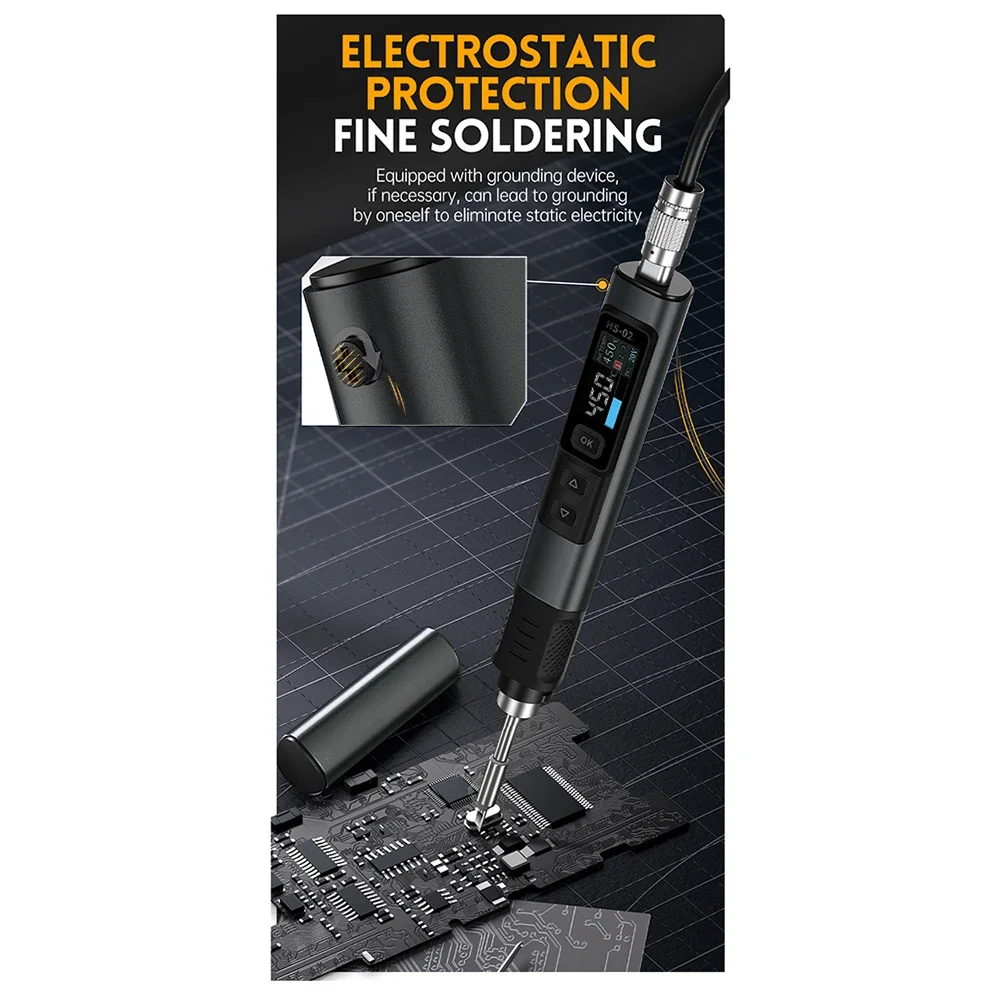 Professional Grade HS02B Electric Soldering Iron with Fast Tinning Time and Robust Build for Long lasting Performance