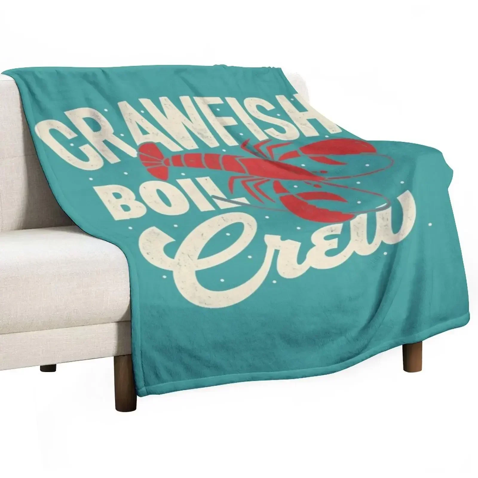 

Crawfish Boil Crew Cajun Crayfish Seafood Festival Party T-Shirt Throw Blanket Nap Winter beds Furry Decorative Sofas Blankets