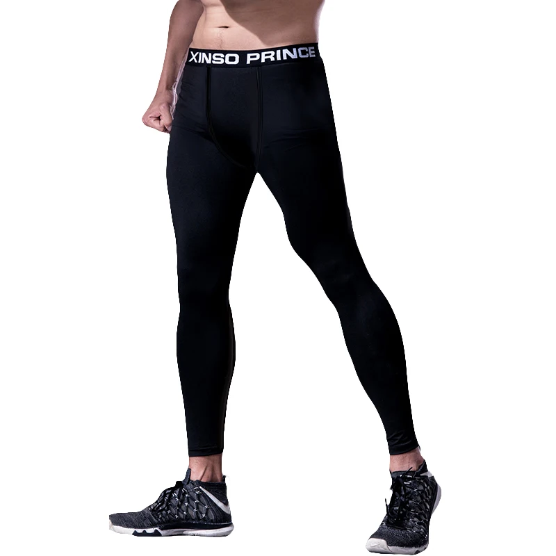 Leggings de treinamento de basquete e futebol masculino, calças de fundo de alta elasticidade, sem calças de lã, fitness, esportes, corrida