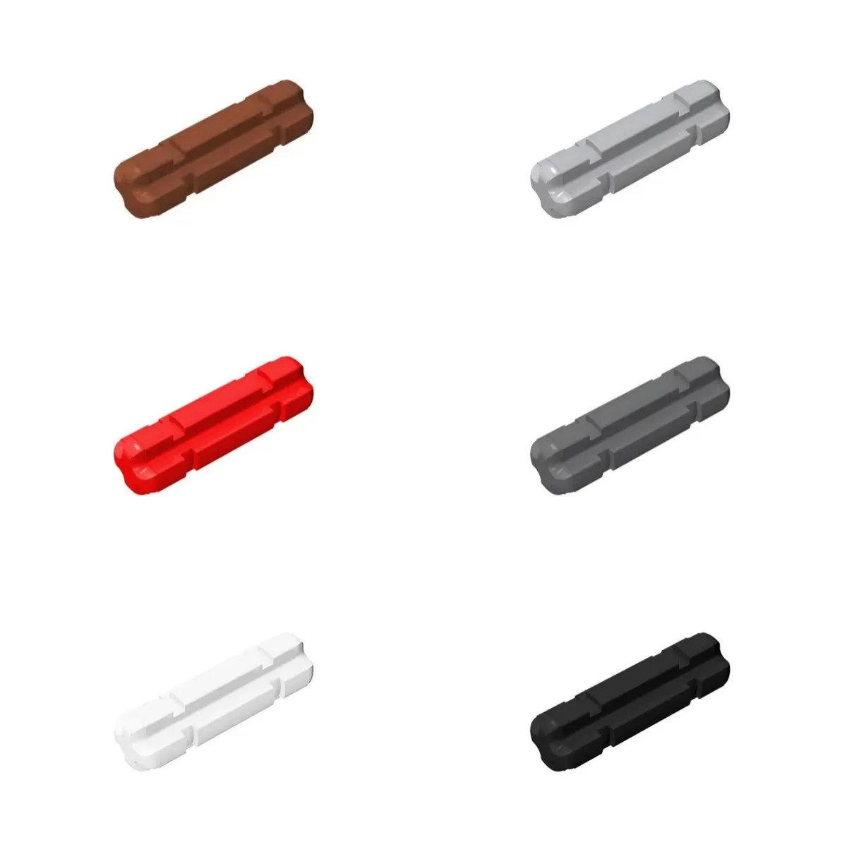 

50g/200Pcs 32062 Axle 2L Notched Building Blocks Moc Technical Accessories Compatible with Brick Toys Children Gift Box