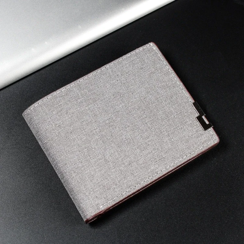 

2022 New Creative Simple Denim Wallet Fashion Youth Horizontal Money Clip Large Capacity Multi-card Gift