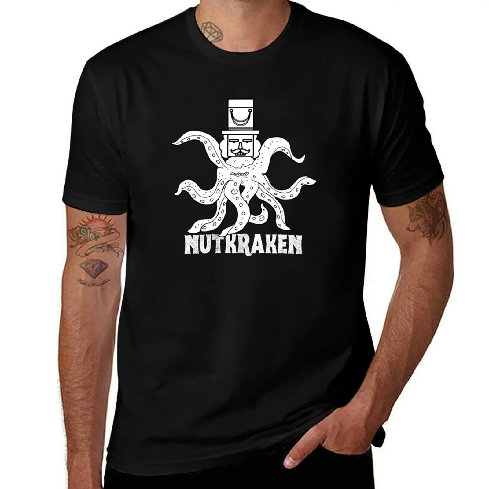 

Nutkraken Christmas Octopus Kraken Nutcracker T-Shirt t shirts for man graphic vintage anime t shirts for man T-Shirt