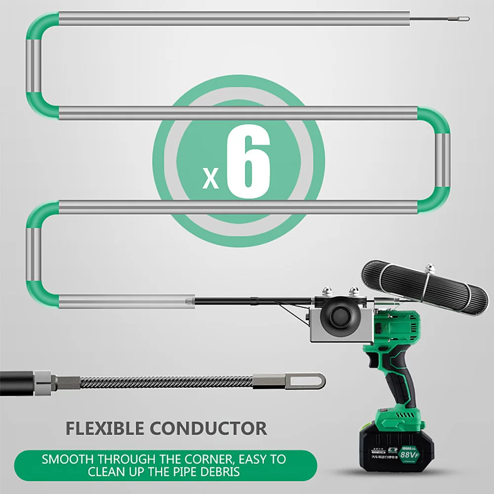 Electric stringing machine Decoration hidden line pipe threader threading pipe draw-wire, unwind, lead-draw, stringer