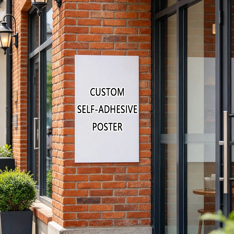 1 Custom Self-Adhesive Poster Print — Upload Your Own Image or Photo. Ideal for Occasions Such as Graduation Season, Halloween