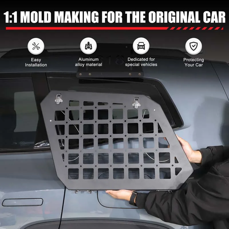 

For Changan Deepal G318 2024+ Foldable Frame Car Rear Window Glass Armor Shelf Storage Racks Exterior Modification Accessories