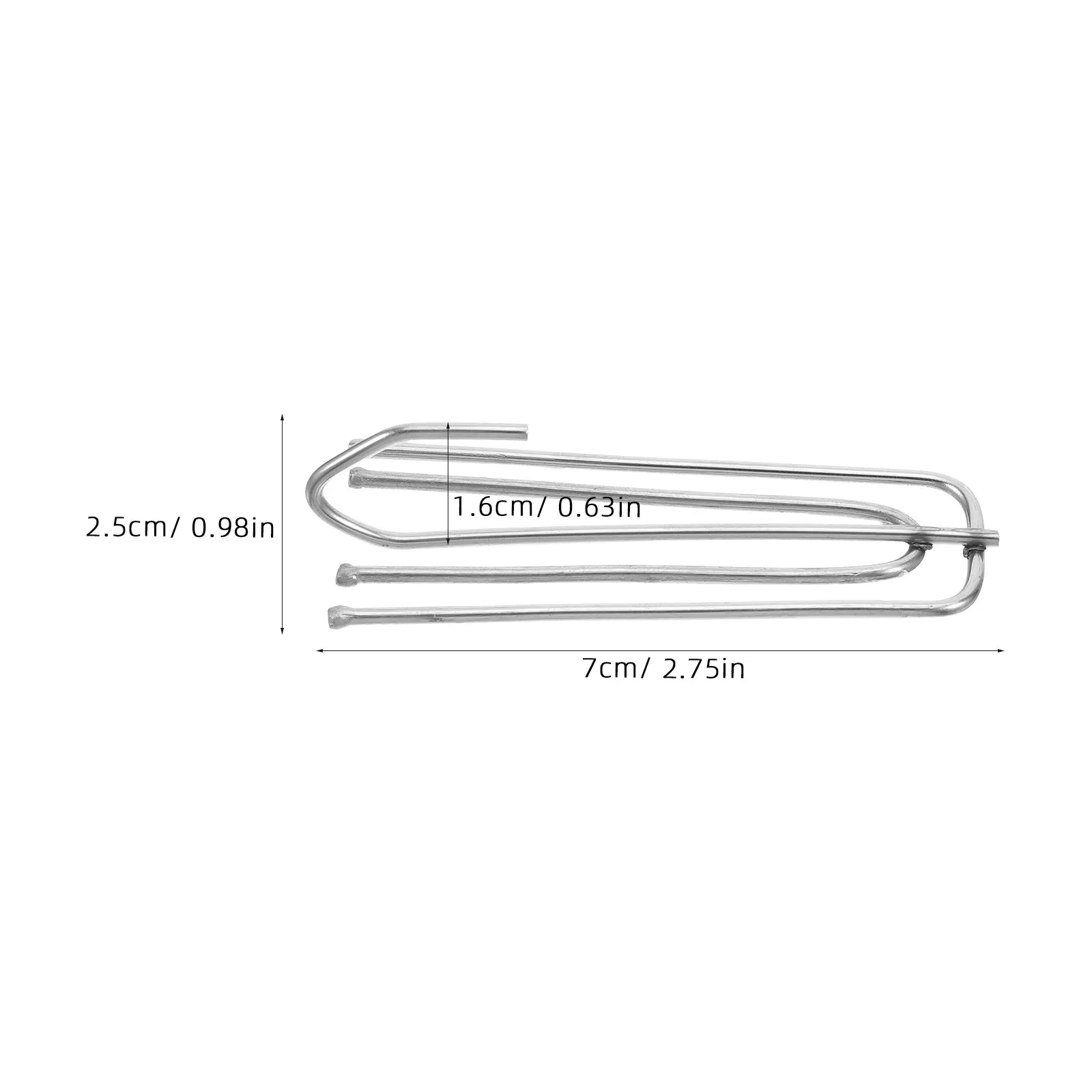 40Pcs Window Curtain Hooks Stainless Steel Metal Pinch Pleat Drapery Hooks Heavy Duty Four Prong Curtain Hardware for Home