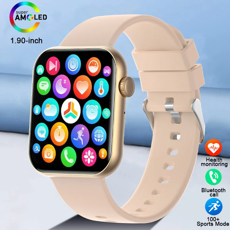 

2025 Новые Смарт-часы для женщин, полный сенсорный экран, Bluetooth-вызов, водонепроницаемые часы, спортивный фитнес-трекер, умные часы, мужской браслет