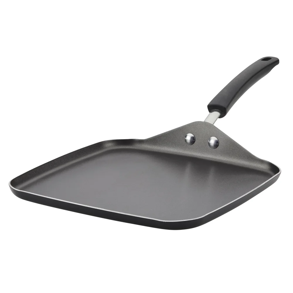 Dishwasher Safe Nonstick Aluminum Square Griddle 11 Inch Heavy Duty Kitchen Cookware Oven Safe Durable Easy Clean  DiamondMax