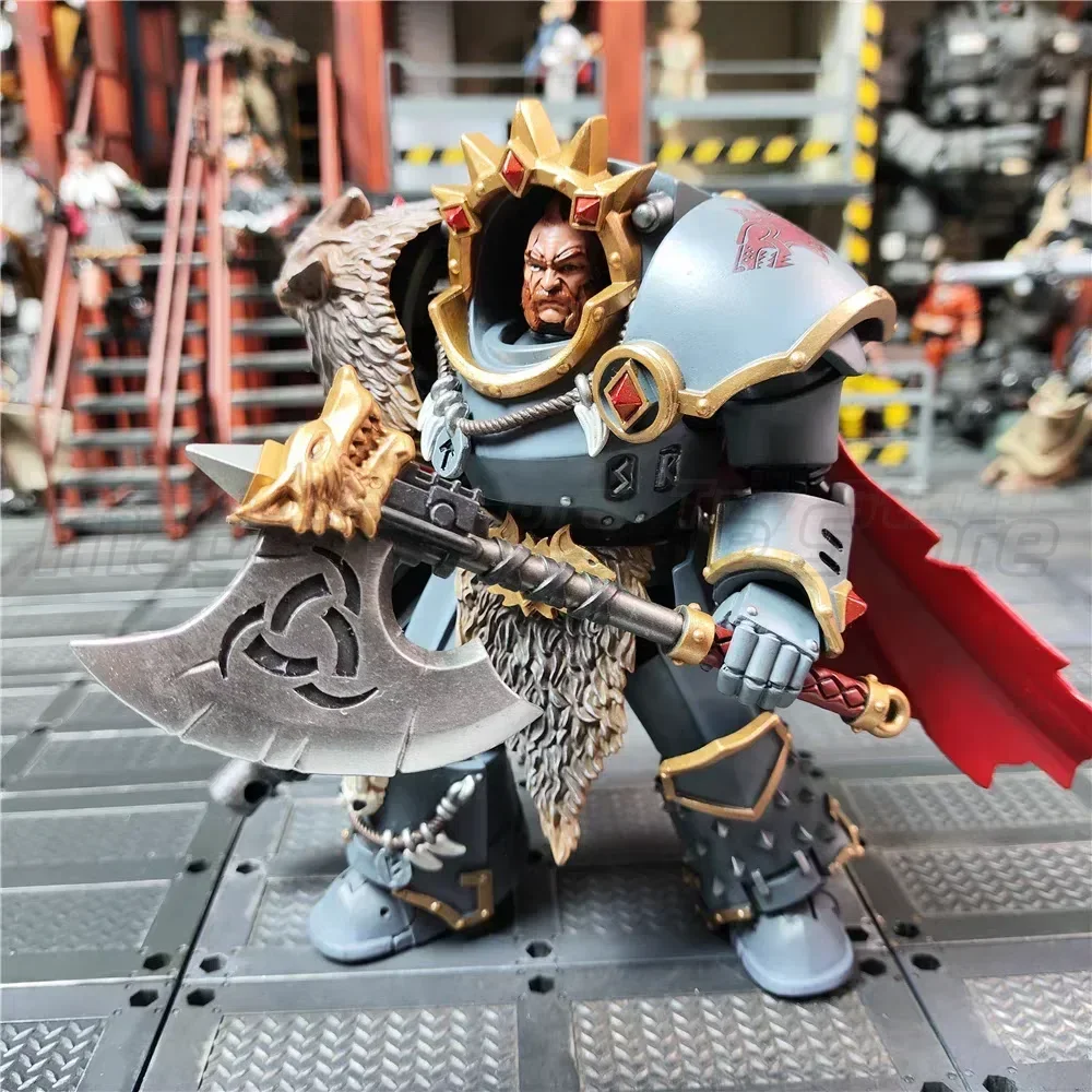 

【MT】Доставка в течение 24 часов JOYTOY Warhammer 40K Space Wolf Wolves Legion Praetor Hvarl Red Blade Модель-игрушка, коллекционный сувенир, украшение 1/18